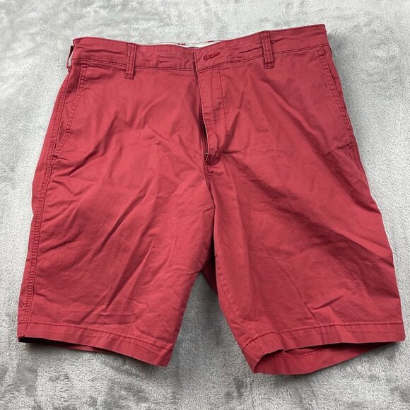 Lee Other - Lee Red Flat Front Cotton Shorts Men's Size 36